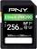 Front. PNY - 256GB EliteX-PRO90 Class 10 U3 V90 UHS-II SDXC Flash Memory Card.