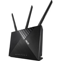 ASUS - AC1900 Dual-Band Wi-Fi Router - Black - Front_Zoom