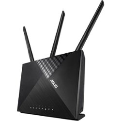 ASUS - RT-AC67P AC1900 Dual-Band Wi-Fi Router with Life time internet Security - Black - Front_Zoom