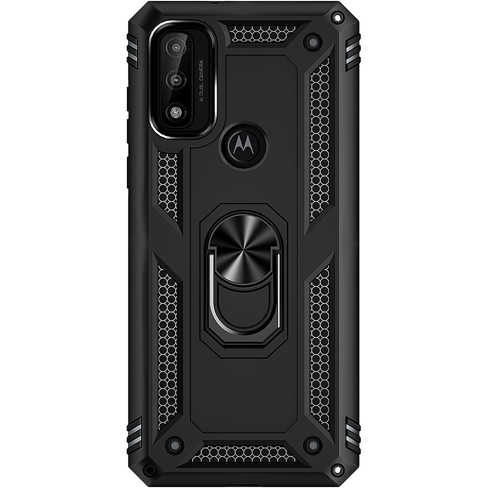 SaharaCase Military Kickstand Series Case for Motorola Moto Pure, G Power 2022, and G Play 2023 Black CP00190 - Best