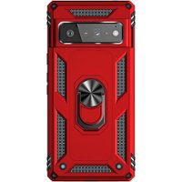 SaharaCase - Kickstand with Belt Clip Case for Google Pixel 6 Pro - Red - Front_Zoom