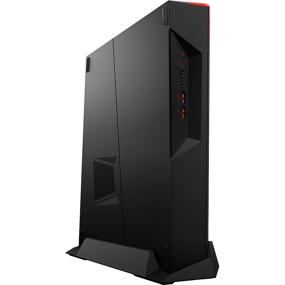 Angle View: MSI - MPG Trident 3 Gaming Desktop 11th Gen i5-11400F Hexa-core 2.60 GHz 16GB NVIDIA GeForce RTX 3060 AERO ITX RAM 512GB SSD - Black