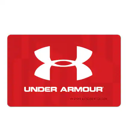 Front. Under Armour - $50 Gift Card.