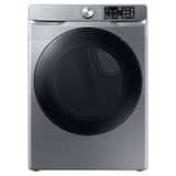 Samsung - 7.5 Cu. Ft. Stackable Smart Gas Dryer with Steam Sanitize+ - Platinum