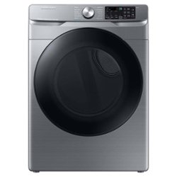 Samsung - 7.5 cu. ft. Smart Gas Dryer with Steam Sanitize+ - Platinum - Front_Zoom