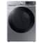 Samsung - 7.5 Cu. Ft. Stackable Smart Gas Dryer with Steam Sanitize+ - Platinum