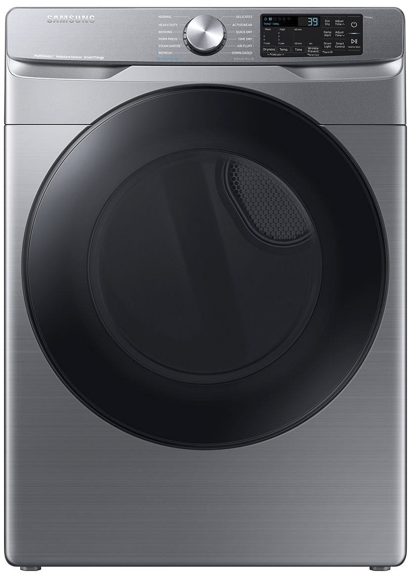 Samsung 7.5 cu. ft. Dryer with Steam Sanitize+ Platinum DVE45B6300P - Best Buy