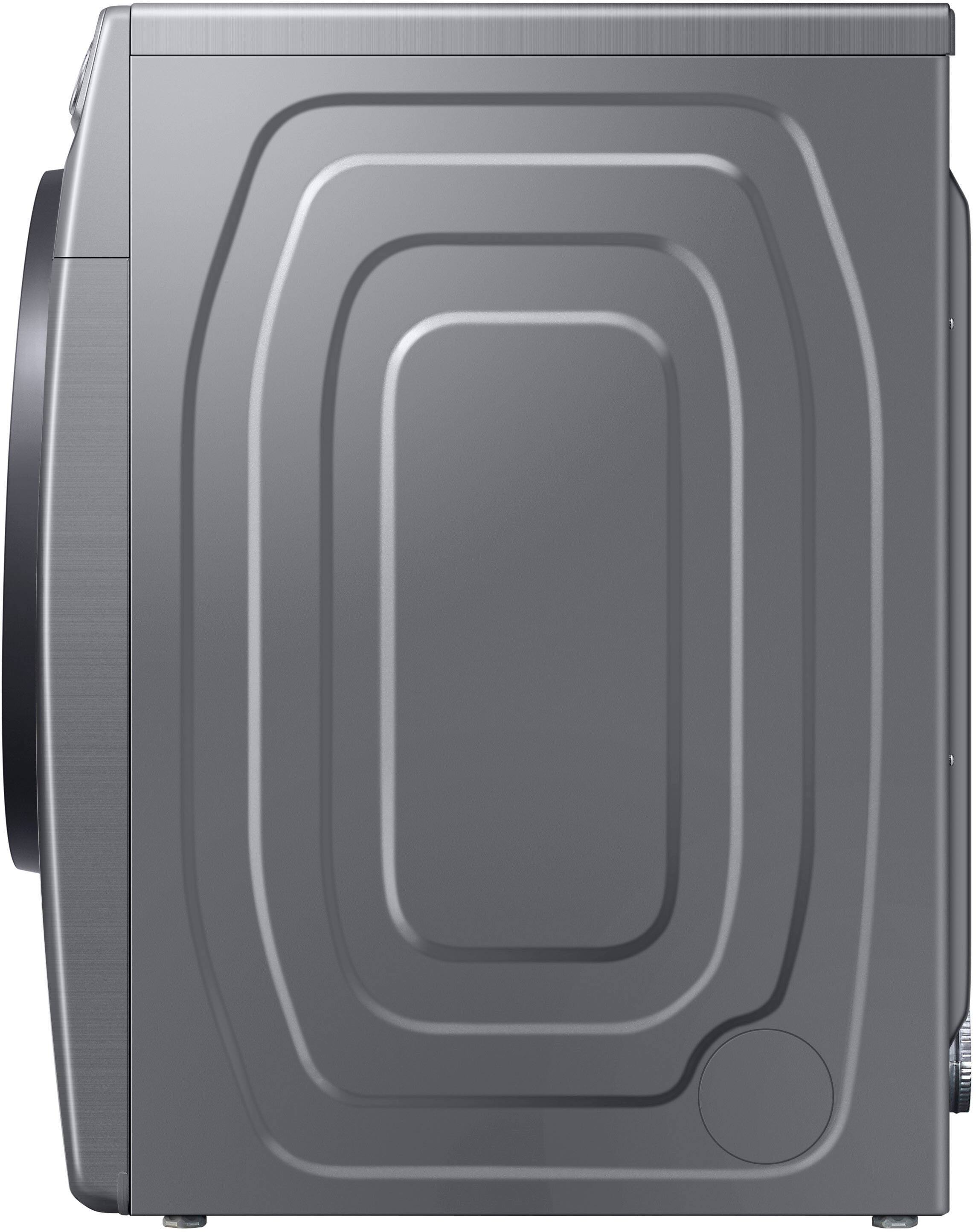 Alt View 20. Samsung - 7.5 Cu. Ft. Stackable Smart Electric Dryer with Steam Sanitize+ - Platinum.