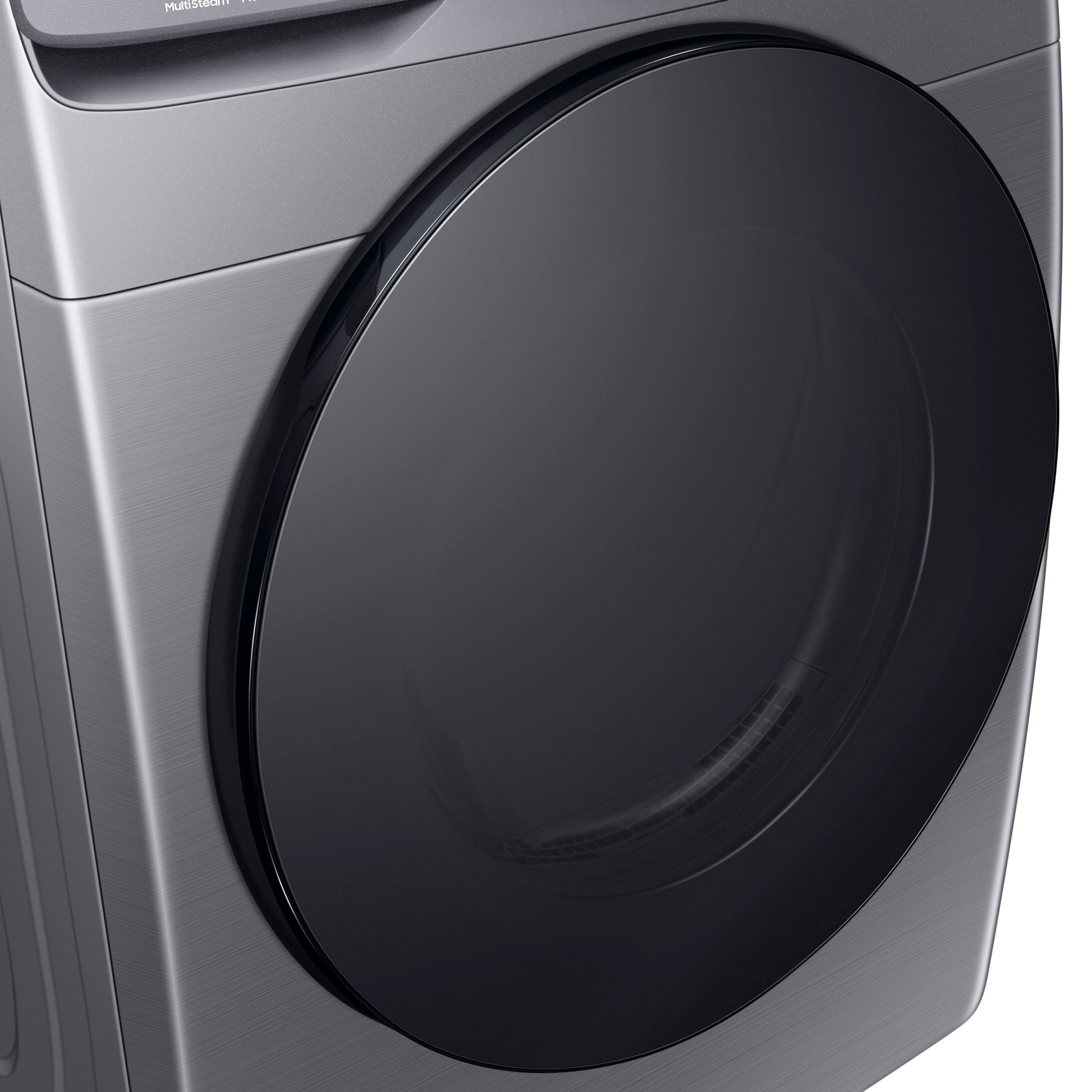 Alt View 21. Samsung - 7.5 Cu. Ft. Stackable Smart Electric Dryer with Steam Sanitize+ - Platinum.