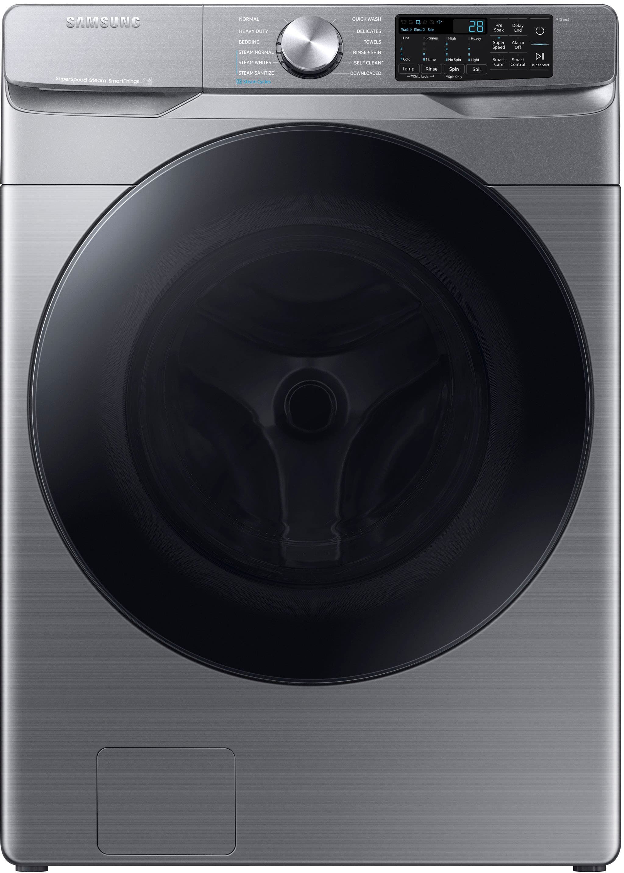 Samsung 4.5 cu. ft. Large Capacity Smart Front Load Washer with Super Speed  Wash and 7.5 cu. ft. Smart ELECTRIC Dryer with Steam Sanitize+ WF45B6300AW  DVE45B6300W - Western Mass Appliances