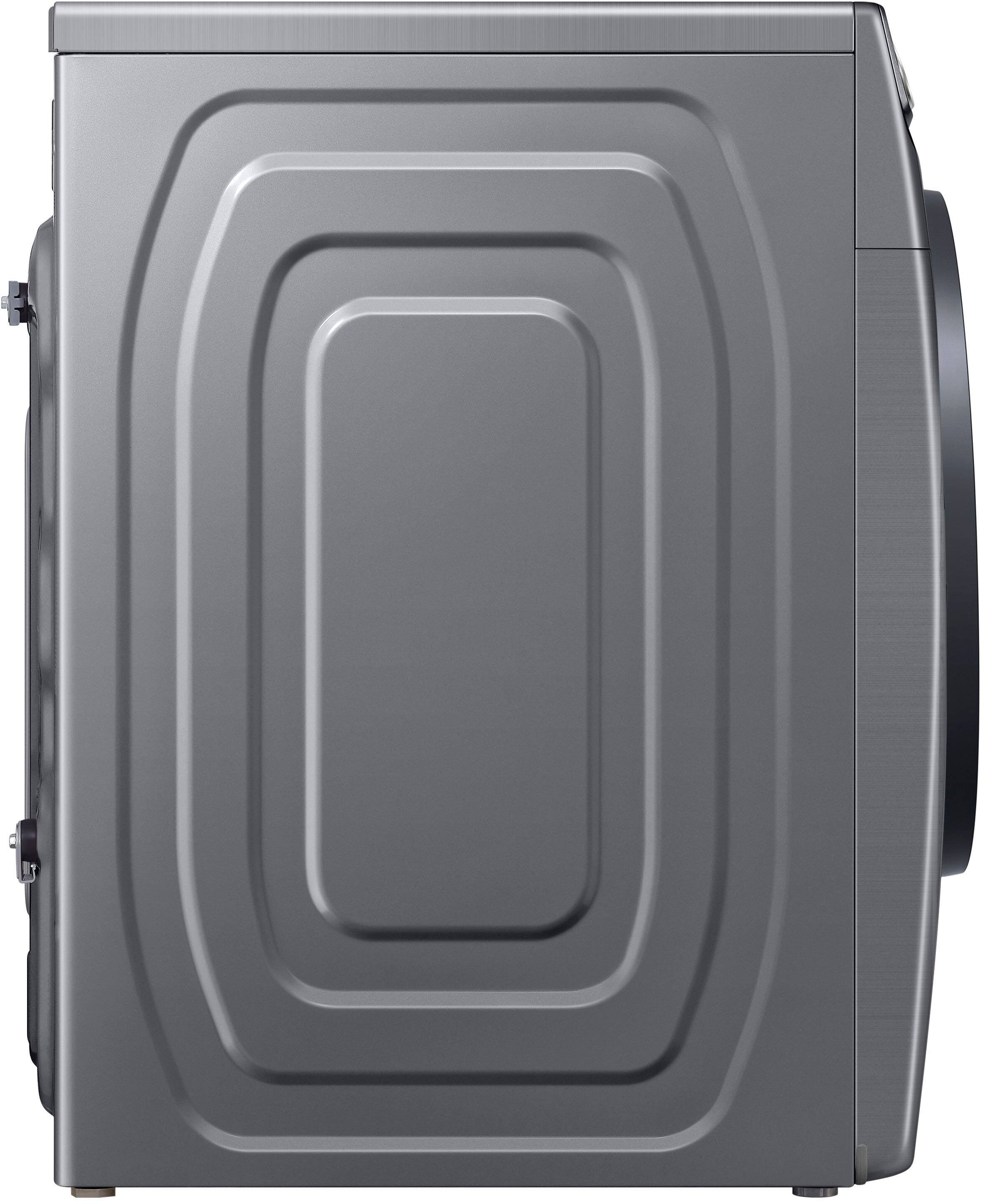 Alt View 21. Samsung - 4.5 Cu. Ft. High-Efficiency Stackable Smart Front Load Washer with Steam and Super Speed Wash - Platinum.