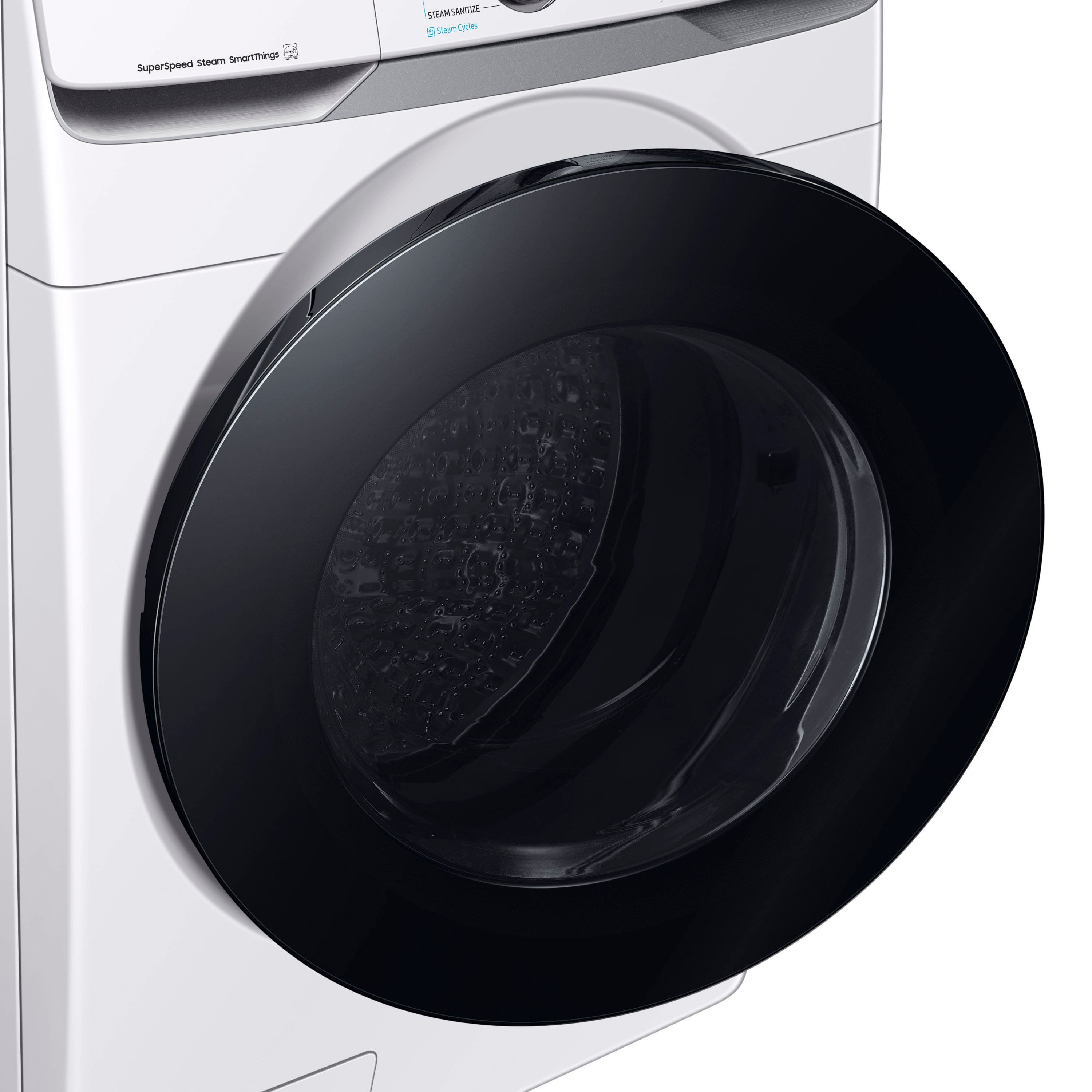 Alt View 19. Samsung - 4.5 Cu. Ft. High-Efficiency Stackable Smart Front Load Washer with Steam and Super Speed Wash - White.