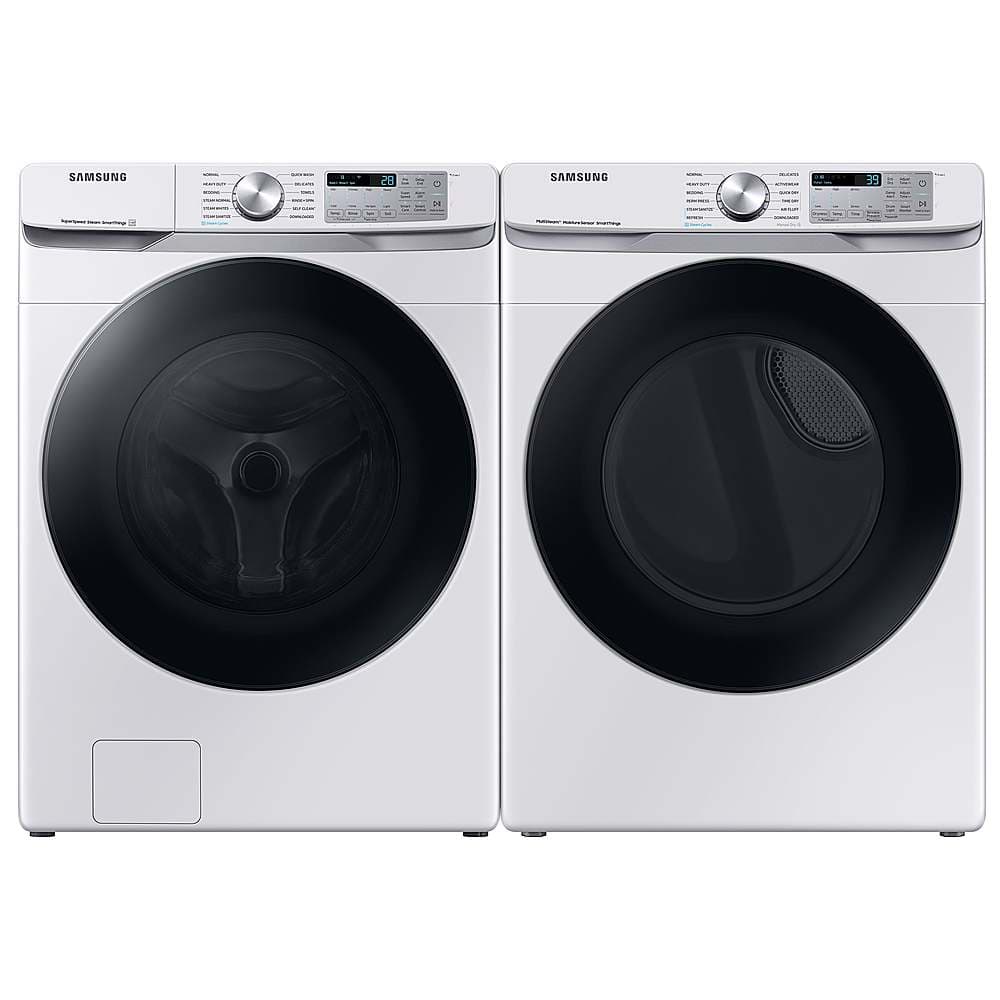 Alt View 14. Samsung - 7.5 Cu. Ft. Stackable Smart Gas Dryer with Steam Sanitize+ - White.