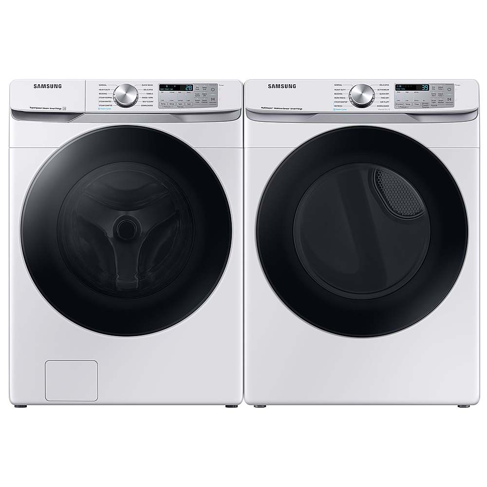 Alt View 14. Samsung - 7.5 Cu. Ft. Stackable Smart Gas Dryer with Steam Sanitize+ - White.