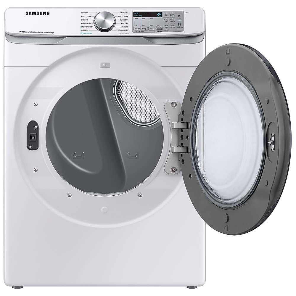 Alt View 17. Samsung - 7.5 Cu. Ft. Stackable Smart Gas Dryer with Steam Sanitize+ - White.