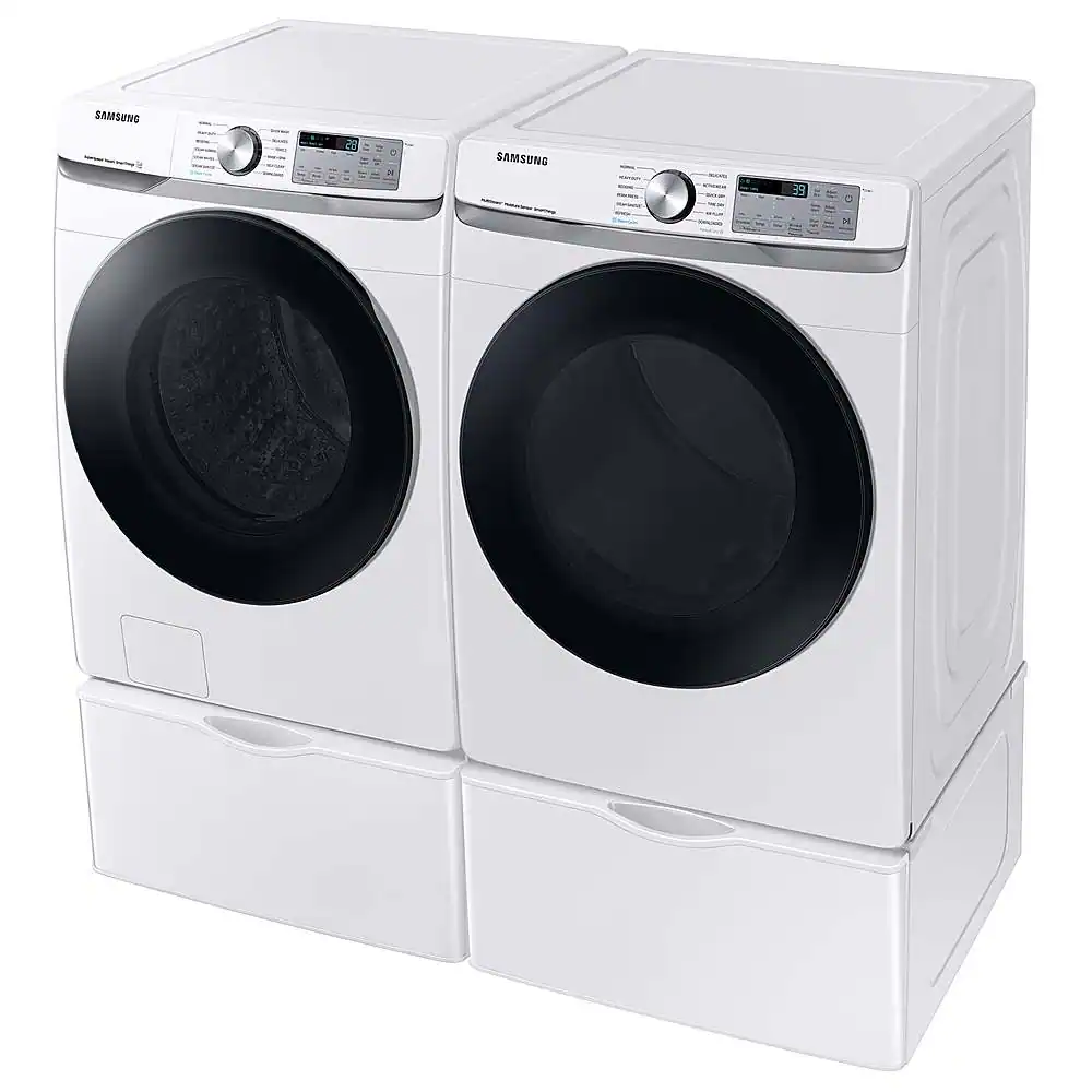 Alt View 22. Samsung - 7.5 Cu. Ft. Stackable Smart Gas Dryer with Steam Sanitize+ - White.