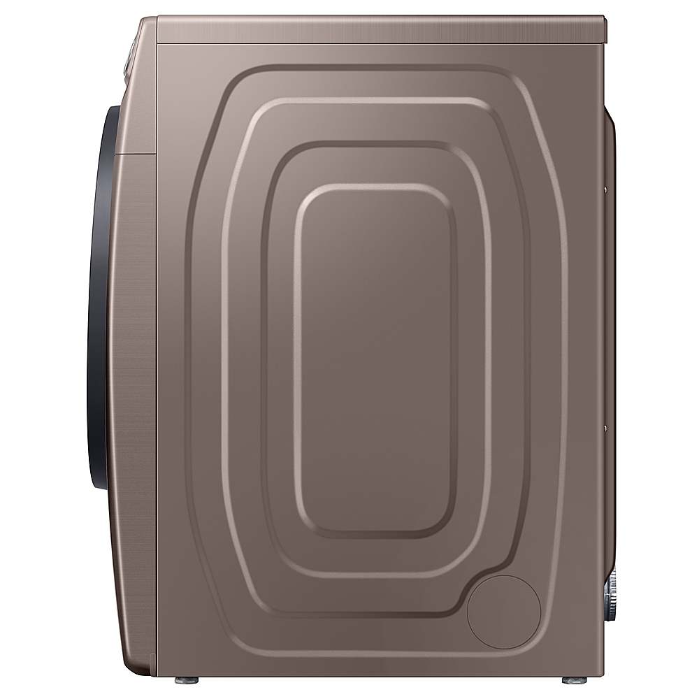 Alt View 19. Samsung - 7.5 Cu. Ft. Stackable Smart Gas Dryer with Steam Sanitize+ - Champagne.