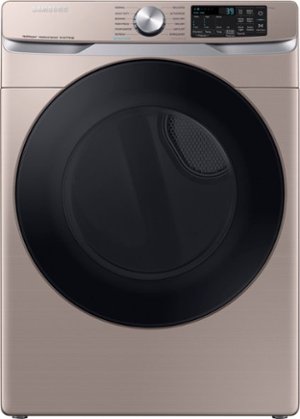 Samsung - 7.5 cu. ft. Smart Electric Dryer with Steam Sanitize+ - Champagne