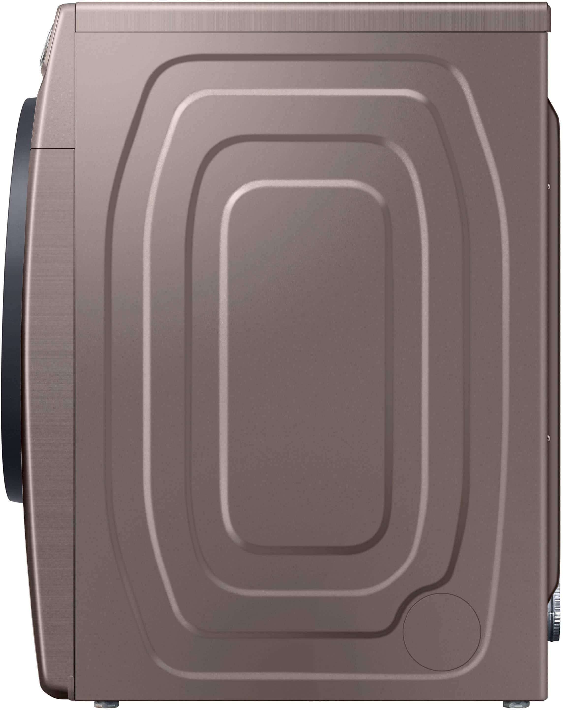 Alt View 19. Samsung - 7.5 Cu. Ft. Stackable Smart Electric Dryer with Steam Sanitize+ - Champagne.