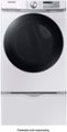 Alt View Zoom 12. Samsung - 7.5 Cu. Ft. Stackable Smart Electric Dryer with Steam Sanitize+ - White.
