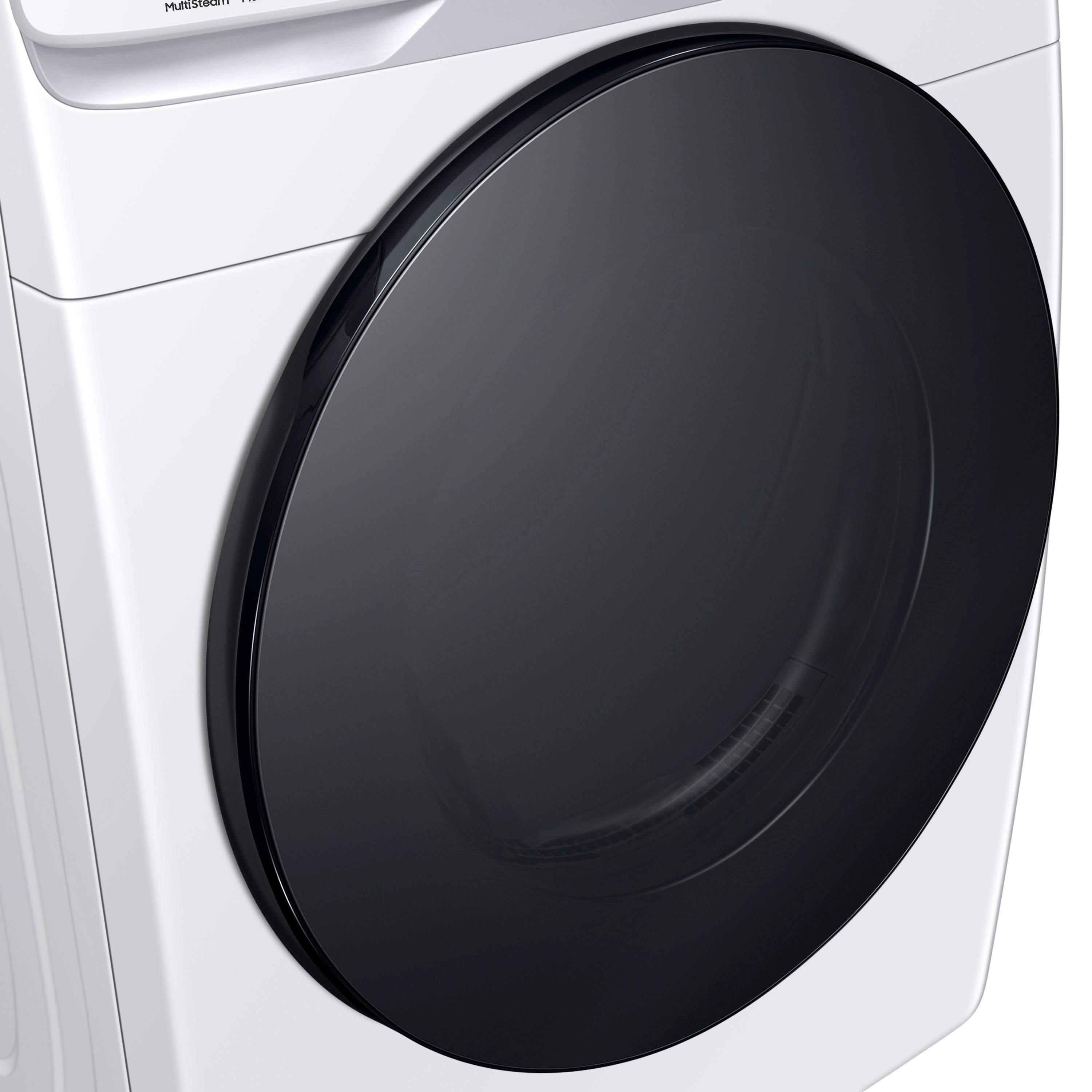 Alt View 20. Samsung - 7.5 Cu. Ft. Stackable Smart Electric Dryer with Steam Sanitize+ - White.