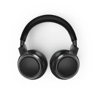 Philips - H9505 Wireless Active Noise Canceling Over-Ear Headphones - Black - Front_Zoom