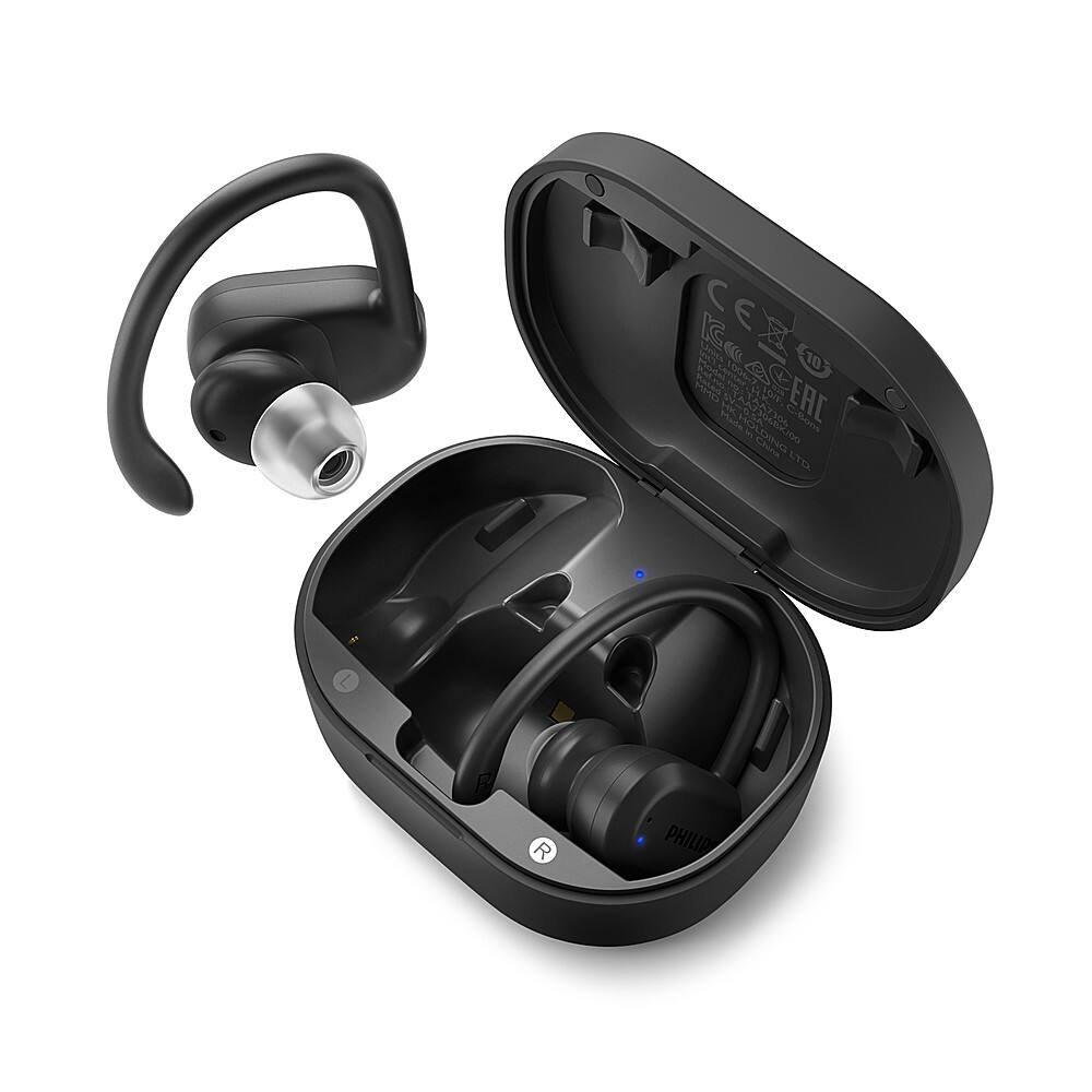Angle. Philips - A7306 True Wireless Sports Headphones - Black.