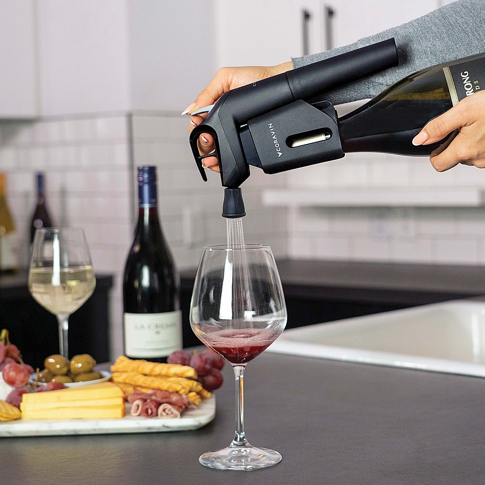 Angle View: Coravin - Timeless Three+ Wine Preservation System - Black