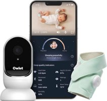 Owlet - Dream Duo: Dream Sock Baby Monitor and HD Camera - Mint - Front_Zoom