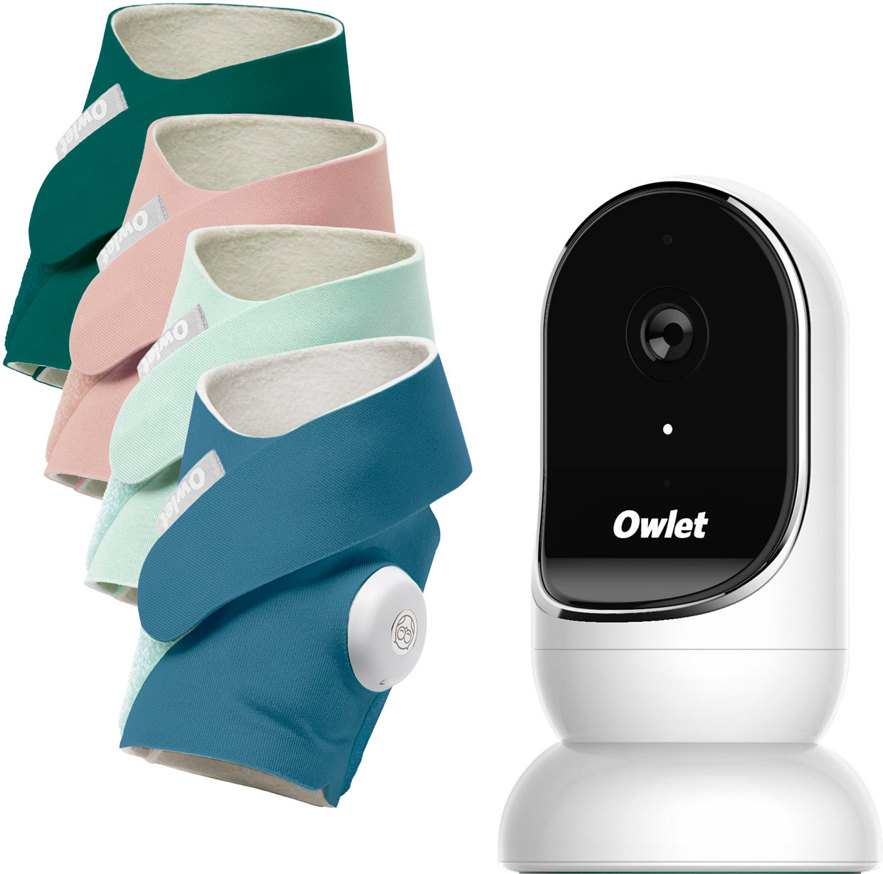 Owlet Dream Duo: Dream Sock Baby Monitor and HD Camera Mint