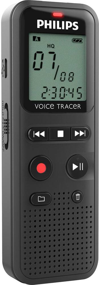 Alt View 16. Philips - VoiceTracer Digital Voice Recorder 8 GB DVT1160 - Black.