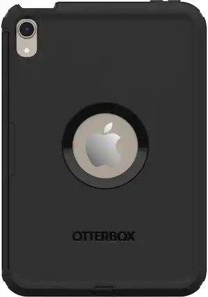 Front. OtterBox - Defender Pro Series Case for Apple iPad mini (6th gen) - Black.