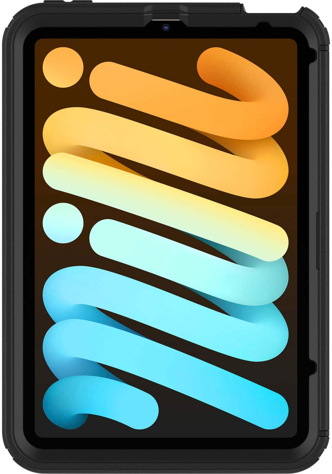 Left. OtterBox - Defender Pro Series Case for Apple iPad mini (6th gen) - Black.