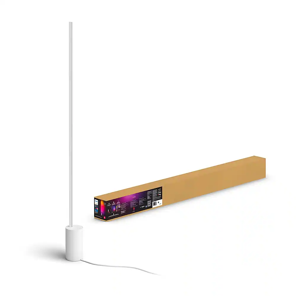 Front. Philips - Hue Gradient Signe Bluetooth Floor Lamp - White.