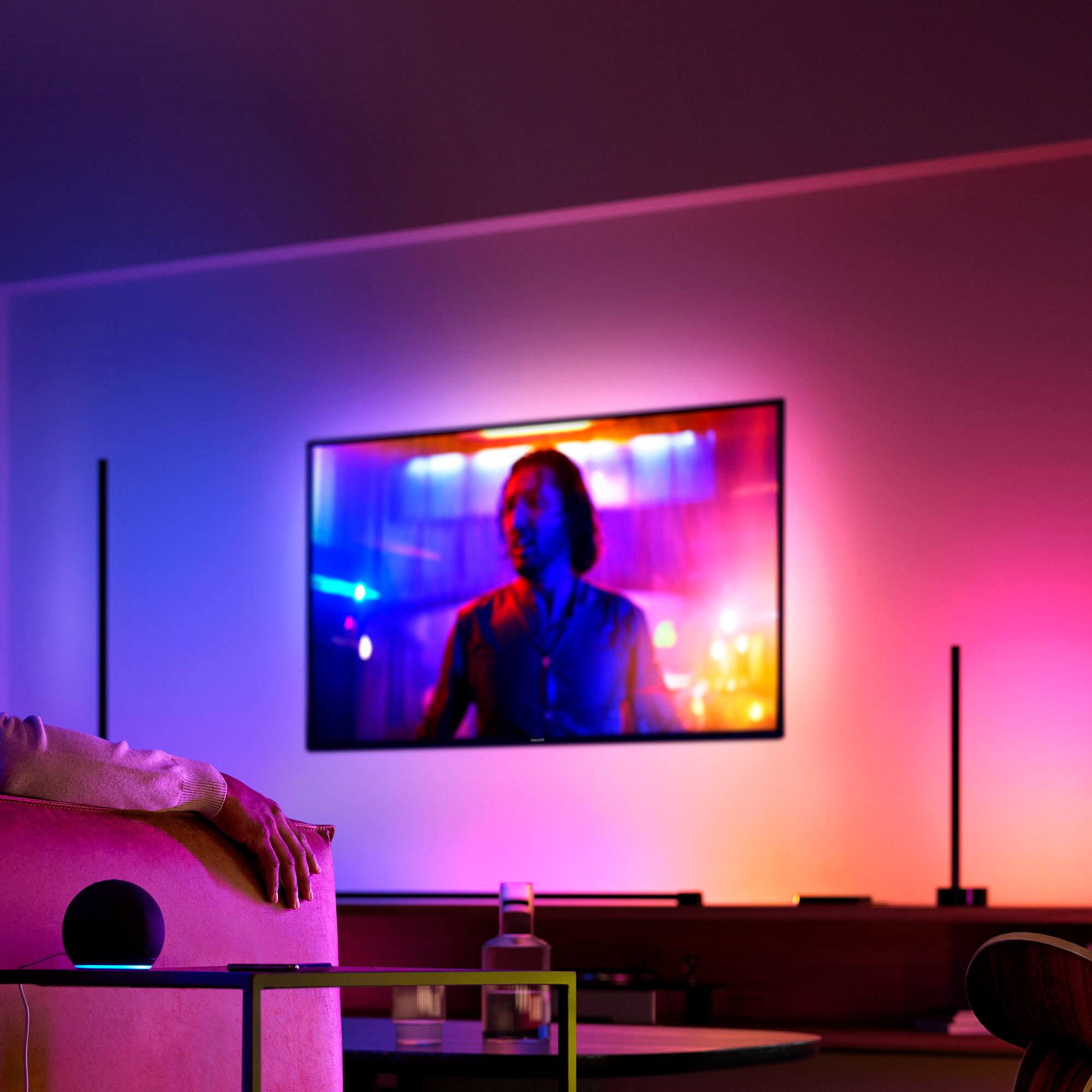 Alt View 15. Philips - Hue Gradient Signe Bluetooth Floor Lamp - White.