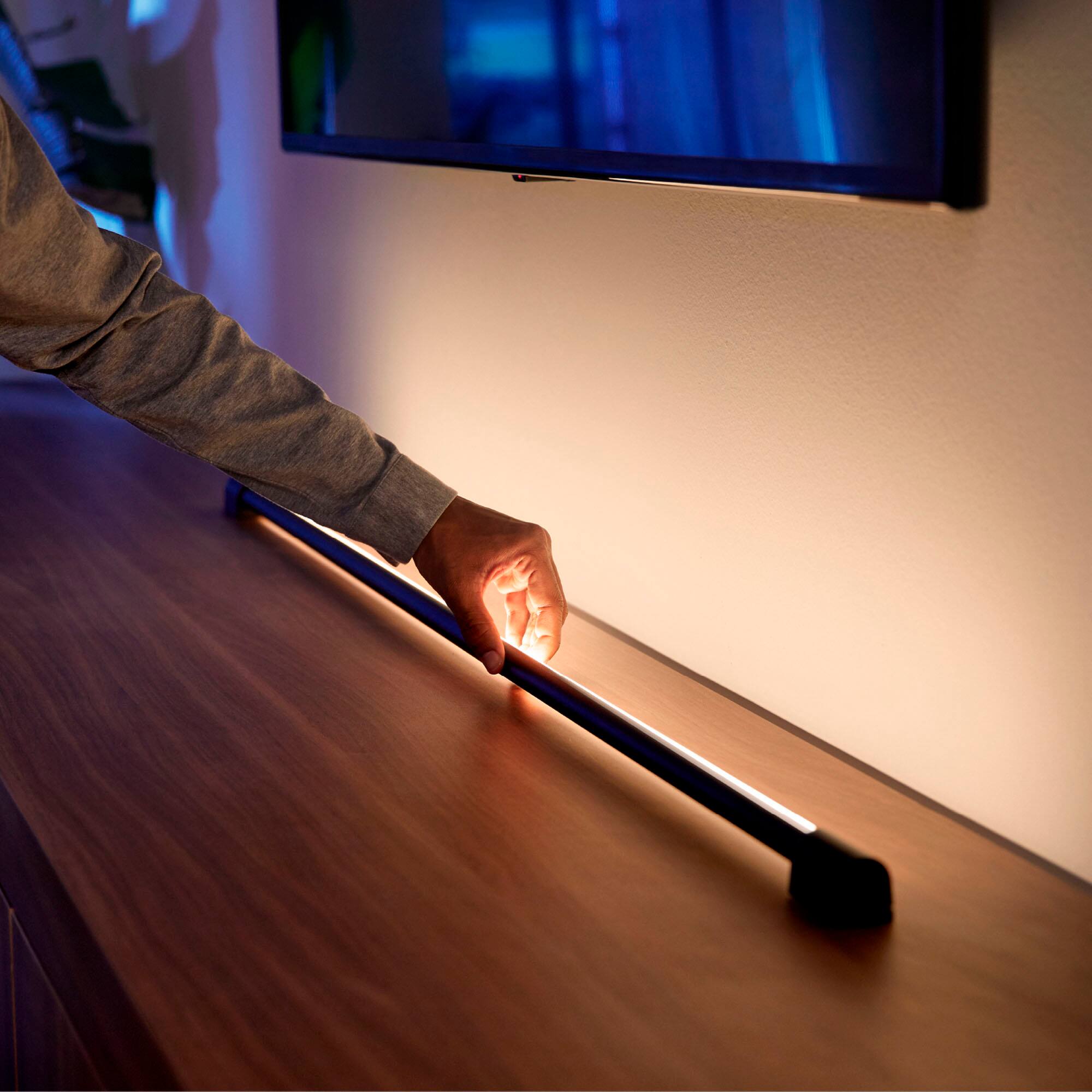 Alt View 11. Philips - Hue Play Gradient Light Tube Compact - White.