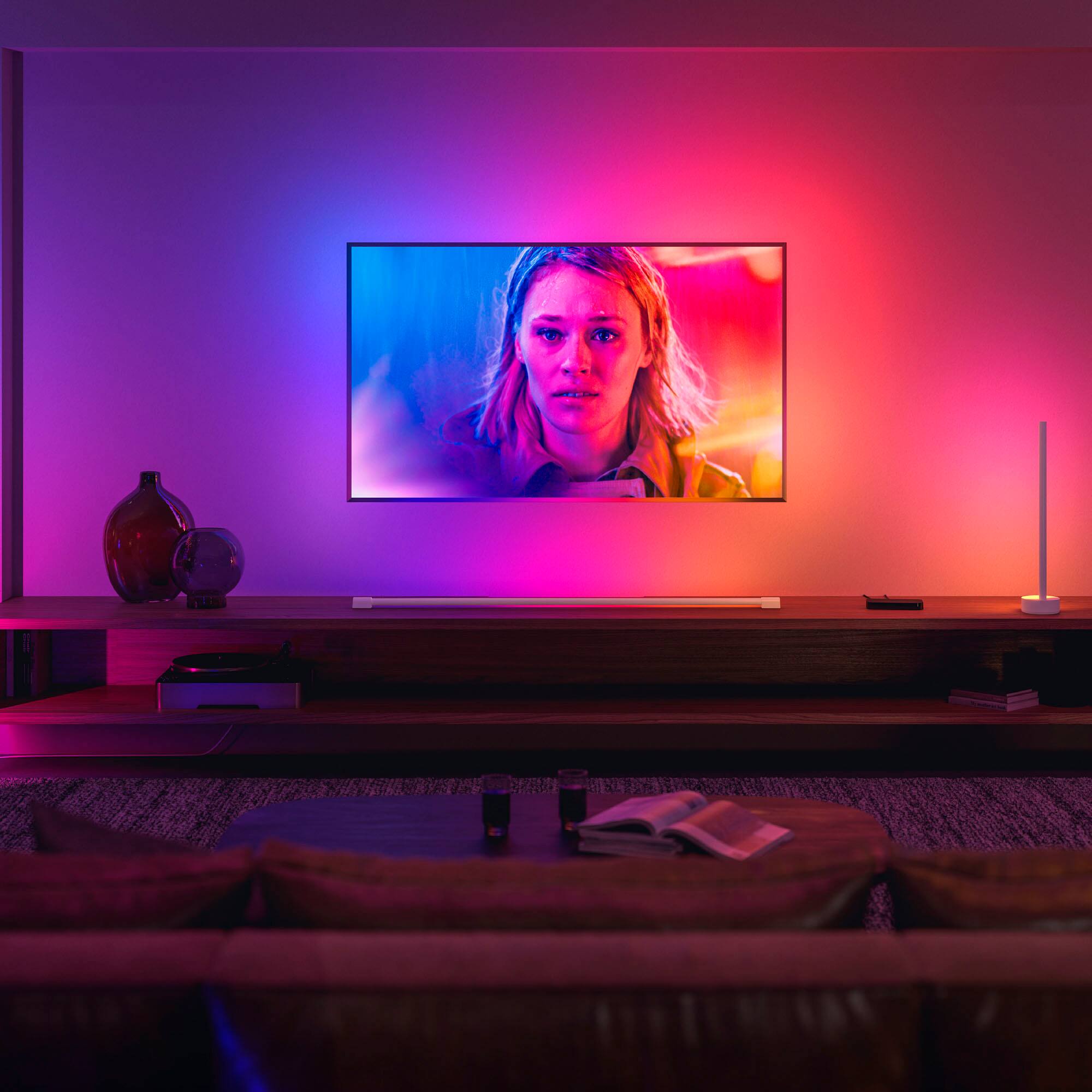 Alt View 13. Philips - Hue Play Gradient Light Tube Compact - White.