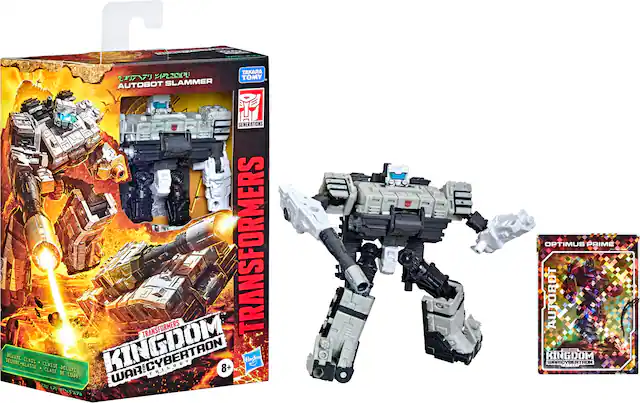 Front. Transformers - Transformers Generations War for Cybertron: Kingdom Deluxe WFC-K33 Autobot Slammer.