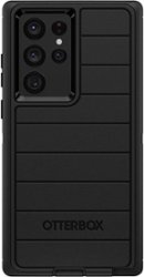 OtterBox - Defender Series Pro Hard Shell for Samsung Galaxy S22 Ultra - Black - Front_Zoom