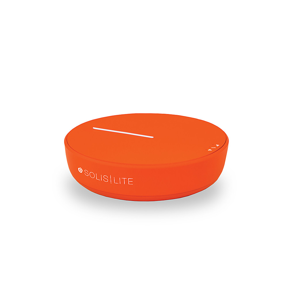 Angle View: Solis - Lite 4G LTE Global Wi-Fi Hotspot + PowerBank - Mobile Router, Lifetime Data Plan - Orange