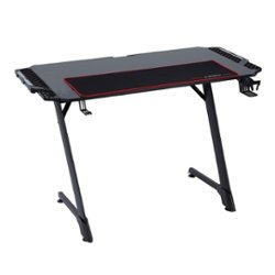 Highmore - Aggro 40" LED  Gaming Desk - Black - Front_Zoom