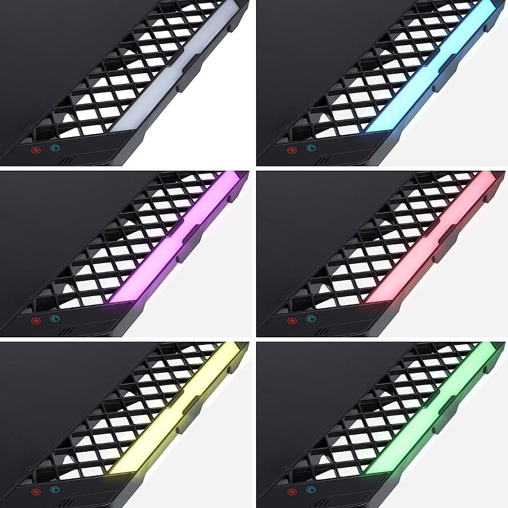 Alt View 15. Highmore - Aggro 40" LED Gaming Desk - Black.