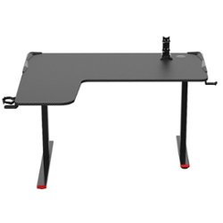 Highmore - Faze L-Shape LED Gaming Desk - Black - Front_Zoom