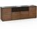 Angle. Salamander Designs - Denver AV Cabinet for Most TVs up to 85" - Medium Walnut.