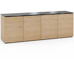 Salamander Designs - Denver AV Cabinet for Most TVs up to 85" - Natural Oak - Angle_Zoom