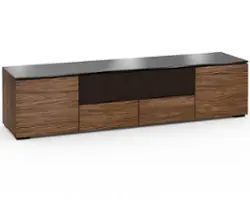 Salamander Designs - Denver AV Cabinet for Most TVs up to 85" - Medium Walnut - Angle_Zoom