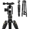Kodak - Photo Gear 63" Tripod and Monopod with 360° Ball Head - Premium Professional 2-in-1 Aluminum Camera Stand - Black