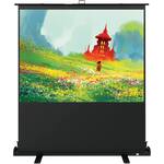 Kodak - 60" Projector Screen, Pull Up Projector Screen and Stand, Portable Projector Screen with Handle and Carrying Case - Black