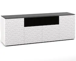 Salamander Designs - Milan AV Cabinet for Most TVs up to 85" - Gloss White - Angle_Zoom
