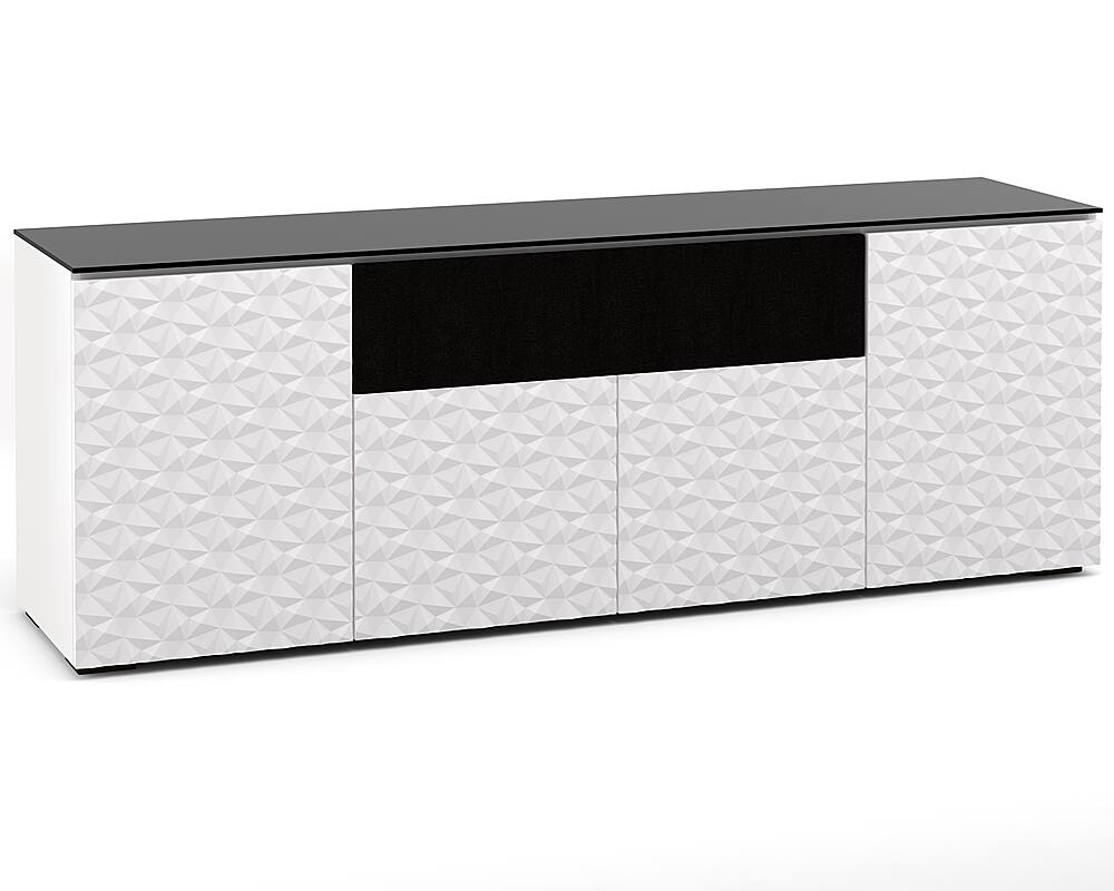 Angle. Salamander Designs - Milan AV Cabinet for Most TVs up to 85" - Gloss White.